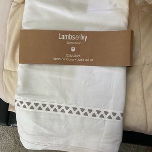 Lambs & Ivy crib skirt